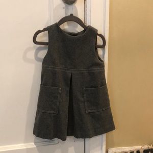 Jacadi gorgeous grey wool jumper w white cross stitch - size 24m